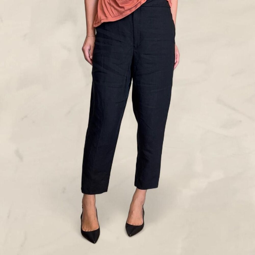 Dana Buchman black linen pants size 6